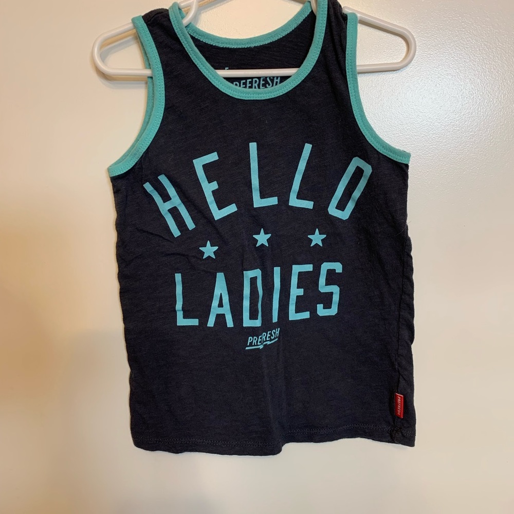 Boys Tank Top Hello Ladies
